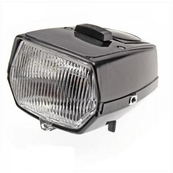 Zündapp Scheinwerfer eckig Schwarz mit Schalter und Absteller Typ 460 460-16.737